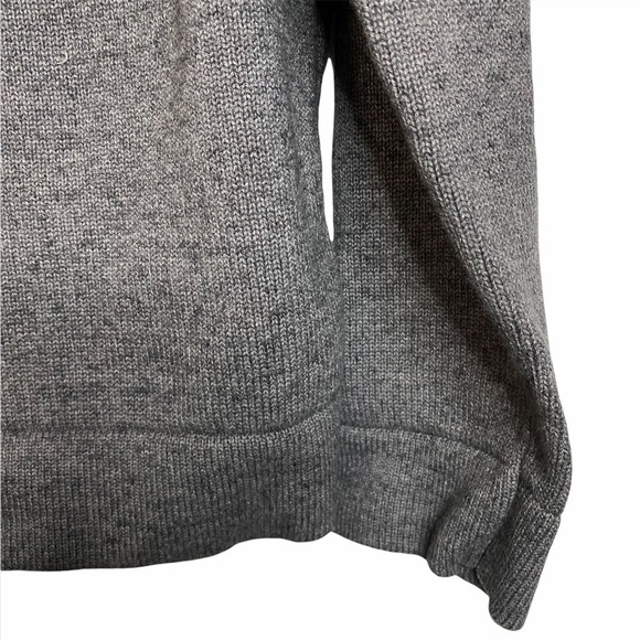 Banana Republic Gray Cotton Knit Sweater Jacket Cardigan Pockets Medium M - Picture 10 of 16